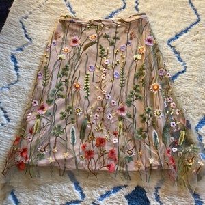 GORGEOUS Eva Franco garden tulle skirt